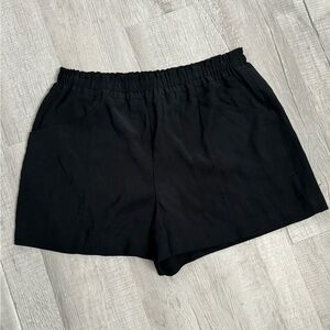 Simply Vera Vera Wang Black Stretchy Shorts Size XXL